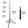 GSKAIWEN Reflector Backdrop Holder Clip and 8.5FT Light Stand, Reflector Background Clamp for Photo Studio Product and Portrait Photography
