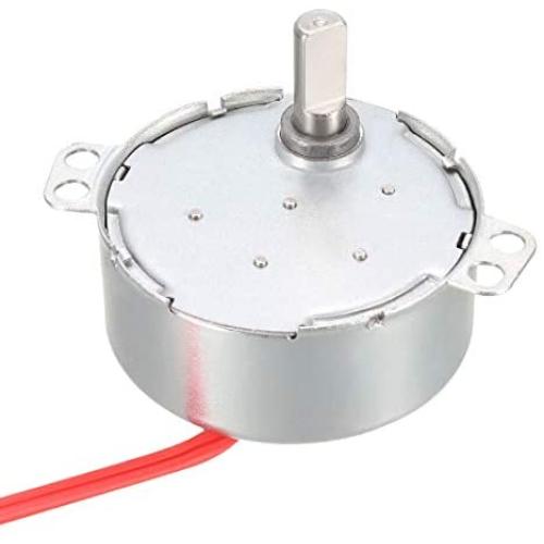 uxcell Synchronous Gear Motor AC 24V 1.4-1.7RPM 50-60Hz Electric Motor CCW/CW 4W for Electric Fan