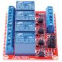 KNACRO 4-Channel DC 12V Relay Module High Low Level Triggering Optocoupler Isolation Load 10A DC 30V / AC 250V for PLC Automation Control, Industrial System Control(DC 12V 10A, 4-Channel)