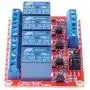 KNACRO 4-Channel DC 12V Relay Module High Low Level Triggering Optocoupler Isolation Load 10A DC 30V / AC 250V for PLC Automation Control, Industrial System Control(DC 12V 10A, 4-Channel)