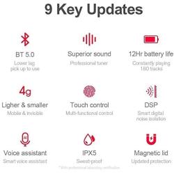 True Wireless Earbuds,Haylou GT1 Bluetooth 5.0 Sports HD Stereo Touch Control Ear Buds with IPX5 Waterproof/Fast Connection/Mini Case(Only 30g)/Total 12H Playtime (Black) (Black)