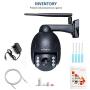 INQMEGA Outdoor PTZ Camera,1080P WiFi Pan Tilt 4.1X Surveillance Security IP Weatherproof Camera with 2 Way Audio Night Vision,Motion Detection,for Backyard/Office/Shop/School/Hospital