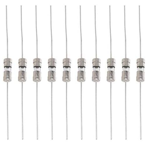 Fielect Glass Tube Fuses Axial with Lead Wire Fast-Blow 3.6x10mm 1A 250V for Replacing or Repairing Many Home Electronics 10Pcs