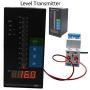 Pressure Transducer Submersible Level Transducer,4-20MA Digital Water Level Display Meter Intelligent Pressure Controller Light Column Display,6m Cable Liquid Depth Level Meter Sensor