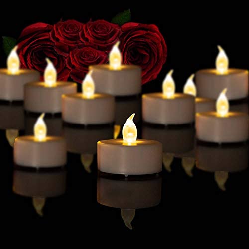 Battery Operated Tea Lights Candles-100PACK Flameless Electric Candles LED Lamp Realistic and Bright Flickering Holiday Gift Long Lasting for Wedding Party Home Decoration (Warm White)