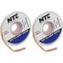 NTE Electronics SW02-10 No-Clean Solder Wick, 4 Blue.098'' Width, 10 Length. 2-Pack