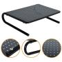 YYOKB Monitor Stand Riser with Vented Holes for Laptop, Computer, iMac, PC, Printer, Ergonomic Desk Organizer (Black)