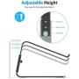 OMOTON Adjustable Laptop Stand for Desk, [Upgrade Version] 3-Level Height Laptop Holder Riser, Detachable Sturdy Aluminum Notebook Stand, for MacBook Pro and All 11-16 inches Laptops, Black