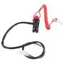 Engine Kill Control Switch Keys 22mm 7/8 Inch Diameter Motorcycle Outboard Lawn Mowers Emergency Engine Kill Stop Switch W/Tether Lanyard Cord 12V DC Universal for Yamaha Honda Dirt Bike ATV Boat