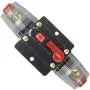 WOHHOM 100A/150A Audio Circuit Breaker Auto Car Stereo Inline Fuse Holders Inverter, Manual Reset 12V-24V DC for Automotive Marine Boat Audio System Protection (100A)