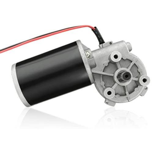 uxcell DC12V 60W 60RPM 8N.M Reversible Worm Gear Motor High Torque Speed Reducing Electric Gearbox Motor-JCF63L