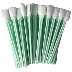 100pc 5.1'' Square Rectangle Foam Cleaning Swab Sticks for Solvent Format Inkjet Printer Roland Optical Equipment