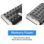 Mouse Wrist Rest Pad Padded PU Memory Foam Hand Rest Support for Office, Computer, Laptop, Mac Typing and Wrist Pain Relief and Repair (5.12 inch）