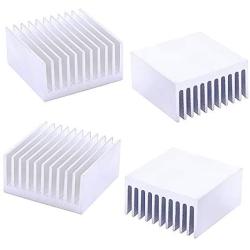 OdiySurveil 4-Pack Aluminum Chipset Heatsink, Heat Diffuse Dissipation Cooling Fin for CPU LED Power Amplifier Transistor Semiconductor