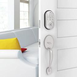 Yale Assure Lock with Z-Wave - Smart Keypad Deadbolt - Works with Ring Alarm, Samsung SmartThings, Wink and More (Hub required, sold separately) - Satin Nickel