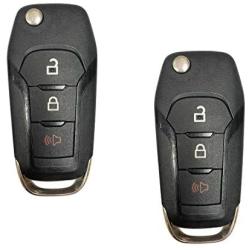Replacement For 2015-2019 Ford F-150 F-250 350 Keyless Remote Flip Key Fob 164-R8130 N5F-A08TAA;by AUTO KEY MAX (PAIR)