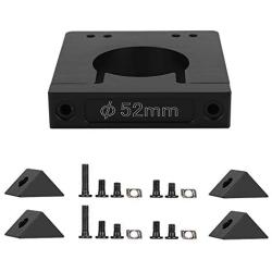 Spindle Motor Holder, CNC Motor Bracket 52/65/71mm Aluminum Shaft Spindle Motor Mount Kit for CNC Router Engraving Machine (52mm)