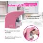 Pencil Sharpener, Electric Pencil Sharpener with Auto Safe Feature,Portable Electric Sharpener for Home/School/Classroom/Office,USB or 2AA Batteries Operated (Pink)