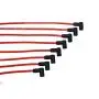 A-Team Performance Silicone Spark Plug Wires with Black 90 Degree Boot SBC Compatible with Chevy GMC Truck SUV Vortec 5.0L 5.7L 5700 350 1996-2003 Red 8.0mm