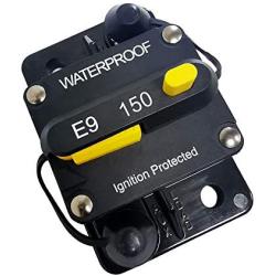 (150）Amp Circuit Protector Hi-Amp Type Circuit Breaker with Manual Reset，12V- 48VDC, Water Resistant (150A)
