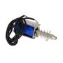 Fielect DC 12V 5N Push Pull Type Solenoid Electromagnet, 0.3A 3.6W 10mm Stroke, Open Frame Type Solenoid Electromagnet, Linear Motion JF-0730