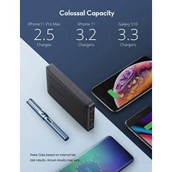 Upgraded Power Bank RAVPower 16750mAh Portable Charger Ultra-Compact External Battery Pack with 4.5A Max Output Phone Charger 2 USB Ports & Flashlight for iPhone 12 Mini Pro Max 11 SE Samsung Galaxy