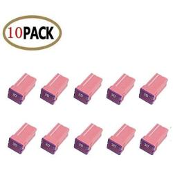 10 Pc Automotive TALL/STANDARD PROFILE JCASE Fuse 30 Amp Fuse Kit for Ford, Chevy/GM, Nissan, and Toyota Pickup Trucks, Cars and SUVs