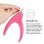 Dr.Nail Professional Acrylic Nail Clipper False Nails Cutter Fake Nail Clippers Nail Tip Trimmer for Artificial Nail Art Manicure Tools Clip Tool(Pink)