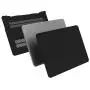 MacBook Air 13 Inch Case 2010-2017 Release Model A1369/A1466 Bundle 5 in 1, iCasso Hard Plastic Case, Sleeve, Screen Protector, Keyboard Cover & Dust Plug Compatible Old MacBook Air 13 - Black