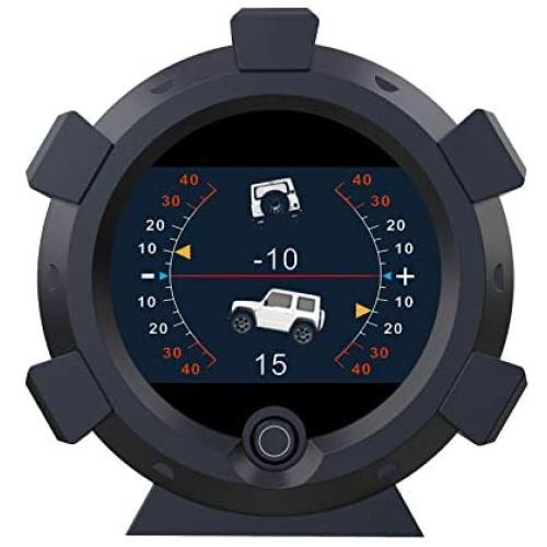 AUTOOL X95 GPS Slope Meter Car Inclinometer Level Tilt Gauge, Car HUD GPS Speedometer MPH Car Electronic Compass Clinometer Indicator, Digital Inclinometer Car Angle Slope Meter for Off-Road Vehicle