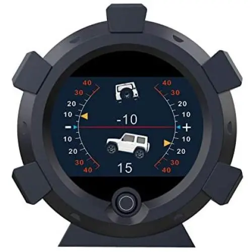 AUTOOL X95 GPS Slope Meter Car Inclinometer Level Tilt Gauge, Car HUD GPS Speedometer MPH Car Electronic Compass Clinometer Indicator, Digital Inclinometer Car Angle Slope Meter for Off-Road Vehicle