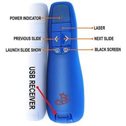 Red Star Tec Wireless Powerpoint and Keynote Presentation Remote Clicker PR-819