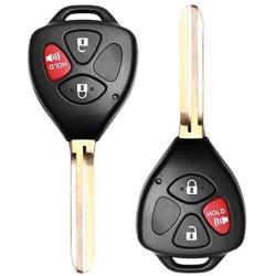 VOFONO New Entry Remote Key Fob Fit for Toyota Rav4 2006-2010/Scion XB 2008-2013 Vehicles That Use HYQ12BBY with 4D67 Chip (2 Pack)