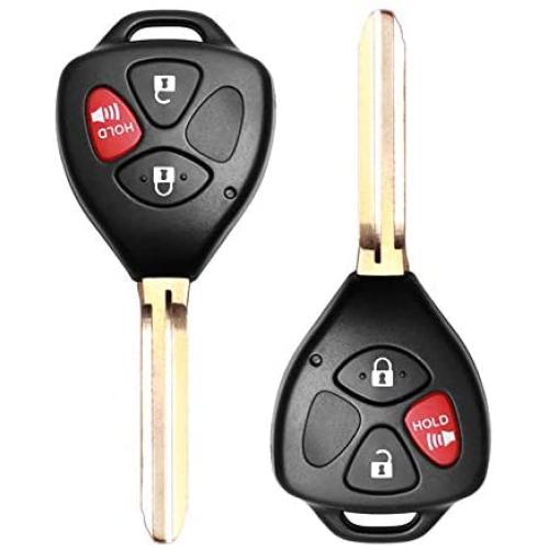 VOFONO New Entry Remote Key Fob Fit for Toyota Rav4 2006-2010/Scion XB 2008-2013 Vehicles That Use HYQ12BBY with 4D67 Chip (2 Pack)
