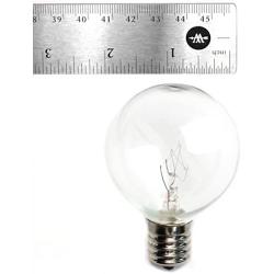 (Box of 25) G50 Clear C9 E17 5/8'' Intermediate Base - 2 Inch 7 Watt Replacement Light Bulbs