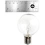 (Box of 25) G50 Clear C9 E17 5/8'' Intermediate Base - 2 Inch 7 Watt Replacement Light Bulbs