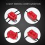 4 Pieces 40Amp 12V/24V Manual Reset Circuit Breaker with Cover Stud Bolt Type and Screw for battery chargers, trucks, buses, electric cars, car engines and automotive