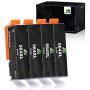 JARBO Compatible Ink Cartridge Replacement for HP 564XL 564 XL, 4 Black, Used in HP Photosmart 5520 6520 7520 5510 6510 7510 7525 B8550 Premium C309A C410A Officejet 4620 Deskjet 3520
