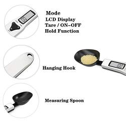 Astarexin Electronic Digital Spoon Scale 300g/0.1g Kitchen Portable Household Precision Grams Weighing Mini LCD Measure Digital Food Scale for Baking Cooking