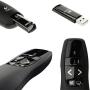 Wireless Presenter LOGI R400, Wireless Presentation Remote Clicker with Red Laser Pointer, Control for Teaching, 1 Pack