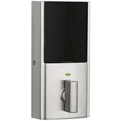 Kwikset SmartCode 915 Touchscreen Contemporary Electronic Deadbolt Featuring Smartkey In Satin Nickel