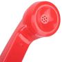Corded Telephone Retro Rotary Dial Wired Telephone Vintage Desktop Landline Telephone(Red)