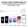 [Apple MFi Certified] 2 in 1 Dual Lightning iPhone Adapter & Splitter, Adapter Dual Converter Cable Headphone Music+Charge+Call+Volume Control Compatible for iPhone 11/11 Pro/XS/XR/X 8/7, iPad-iOS 13