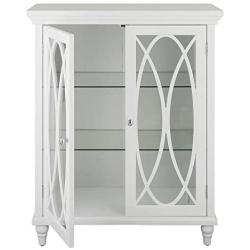 Elegant Home Fashions Florence 2 Door Floor Cabinet in White