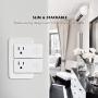 BN-LINK WiFi Heavy Duty Smart Plug Outlet, No Hub Required with Energy Monitoring and Timer Function, White, Compatible with Alexa and Google Assistant, 2.4 Ghz Network Only (4 Pack)