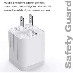 [Apple MFi Certified] iPhone Charger, MBYY 3 Pack 6FT Lightning Cable iPhone Cable Nylon Braided and USB Wall Adapter Plug Block Compatible iPhone 11 Pro Max XS XR X 8 7 Plus 6s 6 SE iPad iPod More