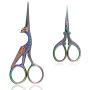 BIHRTC Scissors 4.5 Inch Bird Scissors Sewing Scissors and 3.6 Inch Embroidery Scissors Stainless Steel Sharp Scissors Shears for Sewing Needlework Art work Craft Office DIY Tools Small Shears