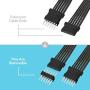 Litcessory Extension Cable for Philips Hue Lightstrip Plus (3.3ft, 2 Pack, Black)