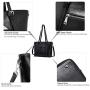 BROMEN Women Briefcase 15.6 inch Laptop Tote Bag Vintage Leather Handbags Shoulder Work Purses