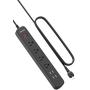 2 Prong Power Strip, NTONPOWER 10ft Long Cord Power Strip with Rotating Plug, 4-Outlet Surge Protector with 4 USB Charging Ports for Smartphone Home Office Desktop, 1700 J, Black